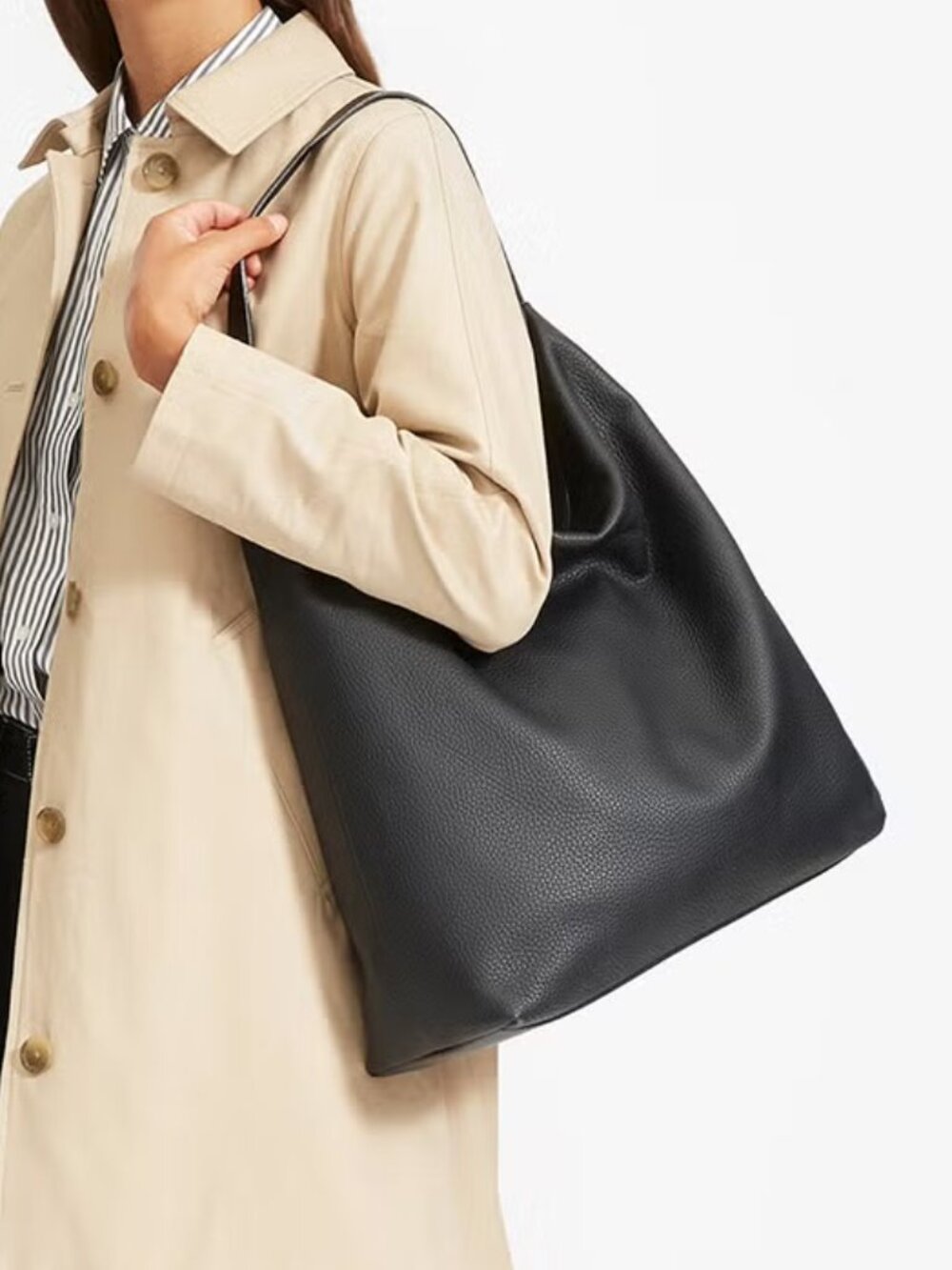 Everlane Boss Bag Leather Slouchy Shoulder Bag